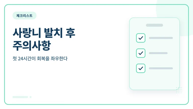 사랑니 발치 후 주의사항 썸네일